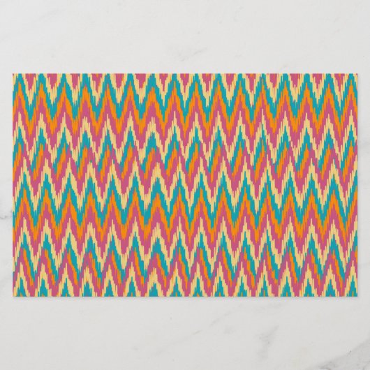 iKat Zigzag Design Spice Colors Briefpapier (Voorkant)
