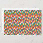 iKat Zigzag Design Spice Colors Briefpapier (Voorkant / Achterkant)