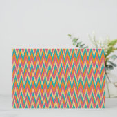 iKat Zigzag Design Spice Colors Briefpapier (Staand voorkant)