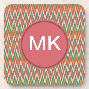 iKat Zigzag Design Spice Colors Drankjes Onderzetter