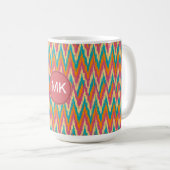 iKat Zigzag Design Spice Colors Koffiemok (Voorkant rechts)