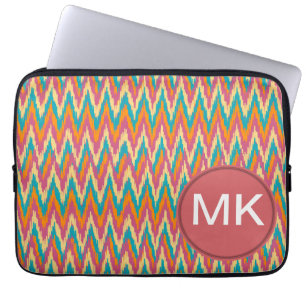 iKat Zigzag Design Spice Colors Laptop Sleeve