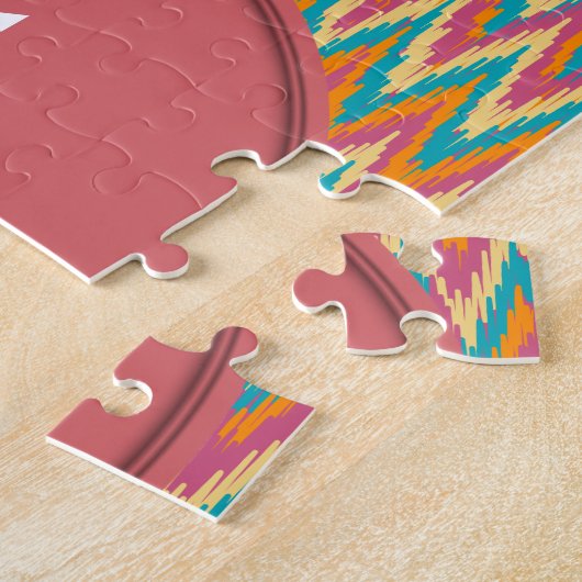 iKat Zigzag Design Spice Colors Legpuzzel (Zijkant)