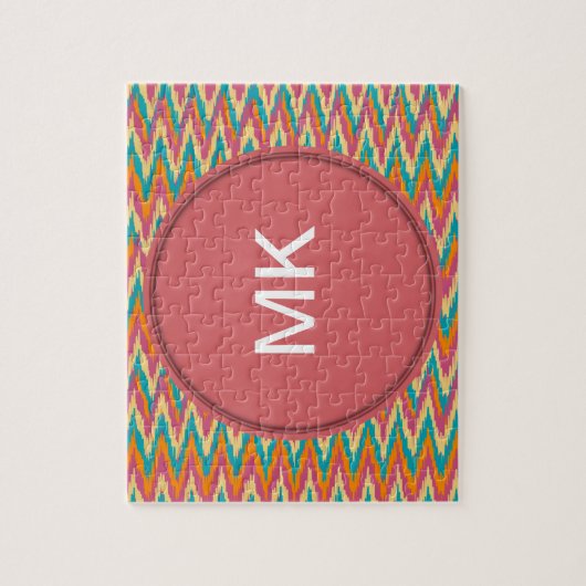 iKat Zigzag Design Spice Colors Legpuzzel (Verticaal)