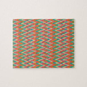 iKat Zigzag Design Spice Colors Legpuzzel