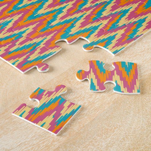 iKat Zigzag Design Spice Colors Legpuzzel (Zijkant)