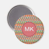 iKat Zigzag Design Spice Colors Magneet (Voorkant / Achterkant)