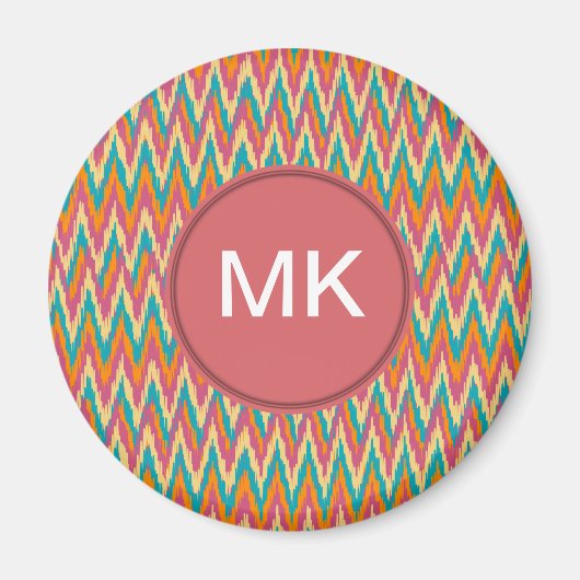iKat Zigzag Design Spice Colors Magneet (Voorkant)