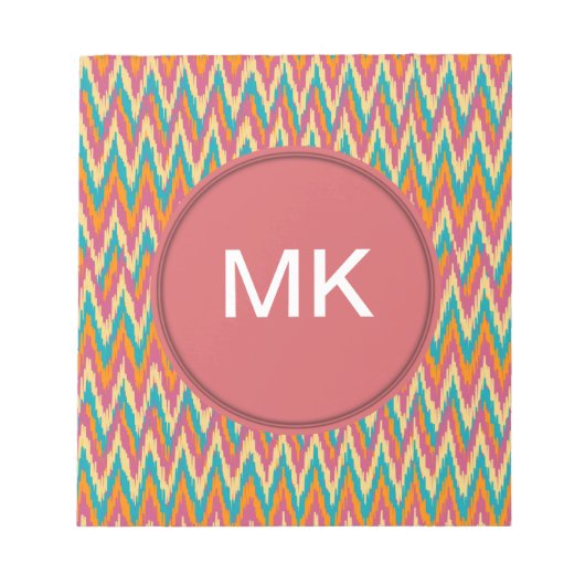 iKat Zigzag Design Spice Colors Notitieblok (Voorkant)