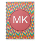 iKat Zigzag Design Spice Colors Notitieboek (Voorkant)