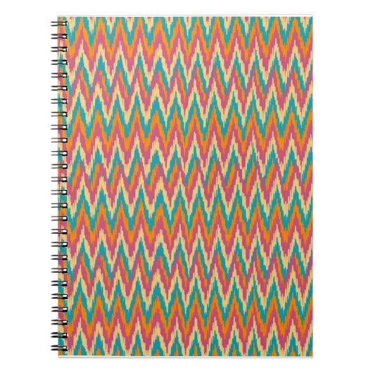 iKat Zigzag Design Spice Colors Notitieboek (Voorkant)
