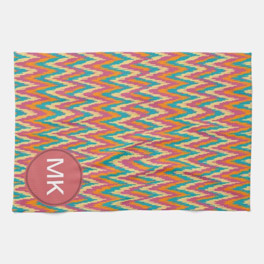 iKat Zigzag Design Spice Colors Theedoek (Horizontaal)
