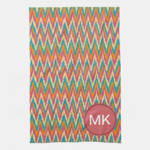 iKat Zigzag Design Spice Colors Theedoek