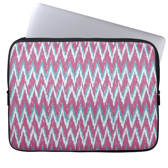 IKAT Zigzag Effect12.ai Laptop Sleeve (Voorkant)