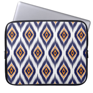 Ikatpatroon textielstof etnisch stammotief ma laptop sleeve
