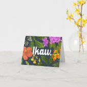 "Ikaw" (jij) Filipijnse bloemen Kaart (Gele Bloem)