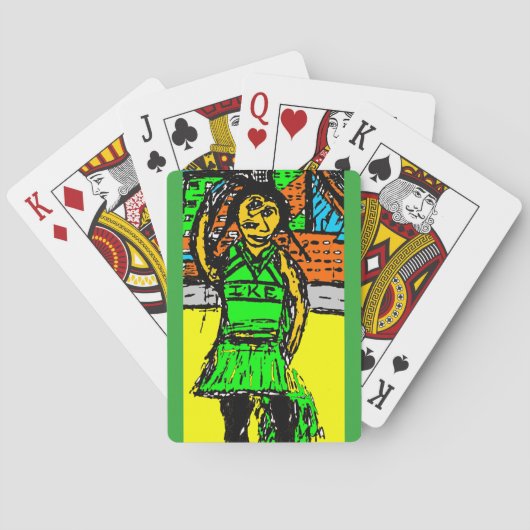 IKE CHEERLEADER POKERKAARTEN (Achterkant)