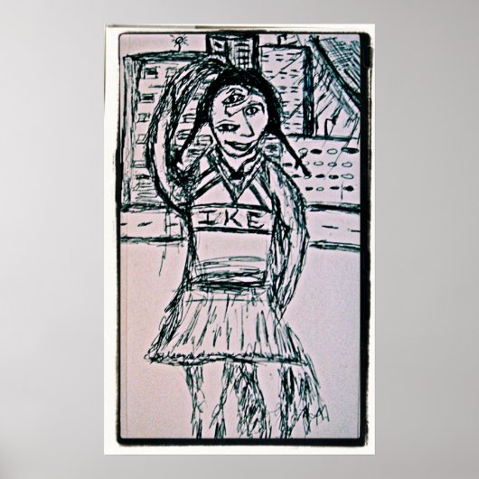 IKE Cheerleader Poster (Voorkant)