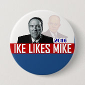 Ike Likes Mike Ronde Button 7,6 Cm (Voorkant)