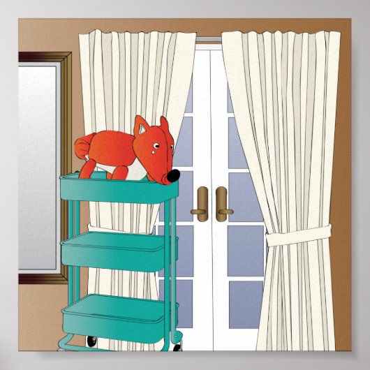Ikea Interiors Fox Poster (Voorkant)