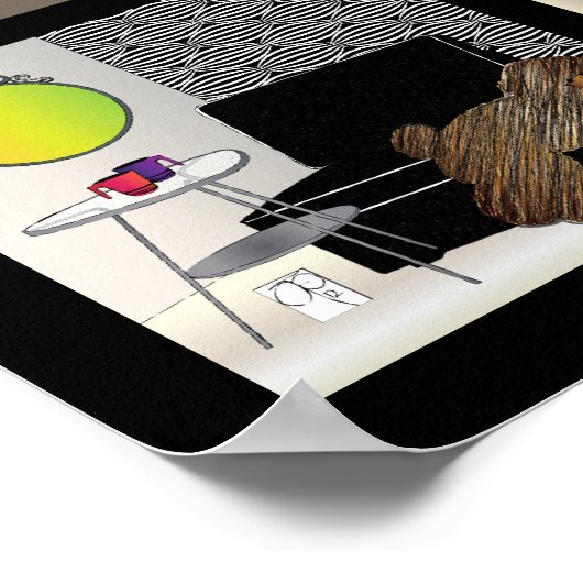 Ikea Interiors Poster - Zwarte grens (Hoek)