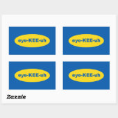 IKEA Logo Kunst Rechthoekige Sticker (Vel)