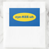 IKEA Logo Kunst Rechthoekige Sticker (Tas)