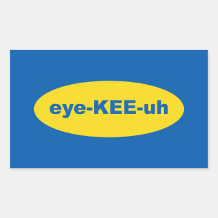 IKEA Logo Kunst Rechthoekige Sticker
