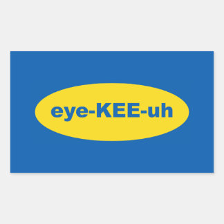 IKEA Logo Kunst Rechthoekige Sticker