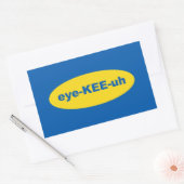 IKEA Logo Kunst Rechthoekige Sticker (Envelop)