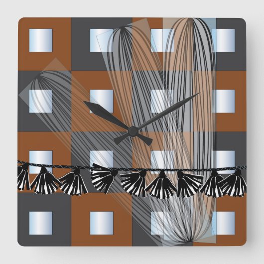 Ikea Mirrors Squares klok (Voorkant)