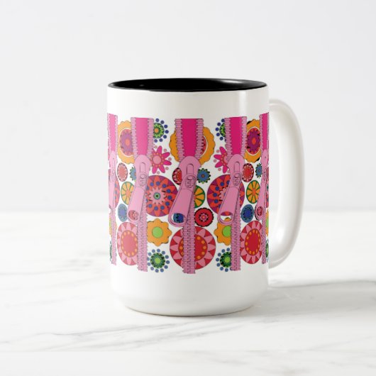 Ikea Rits Roze Mok (Voorkant rechts)