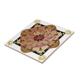 Ikea Tapijten Rode Swirl Tegel Tegeltje