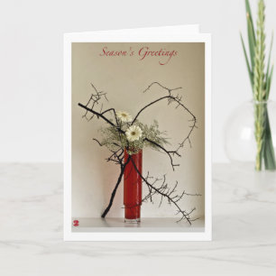 Ikebana 065 Season Greetings Feestdagen Kaart