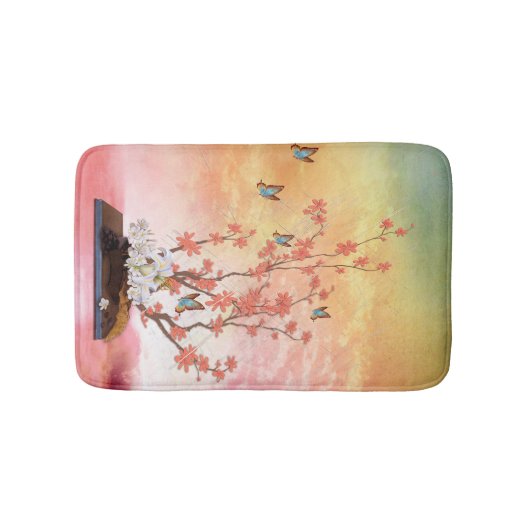 Ikebana-beeldscherm Badmat (Voorkant)