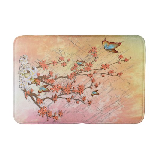 Ikebana-beeldscherm Badmat (Voorkant)