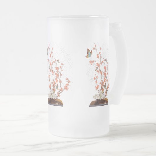 Ikebana-beeldscherm Matglas Bierpul (Voorkant rechts)