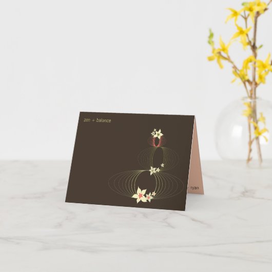 Ikebana Blooms | *01 | Blanco Kaart (Gele Bloem)