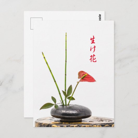Ikebana Briefkaart (Voorkant / Achterkant)