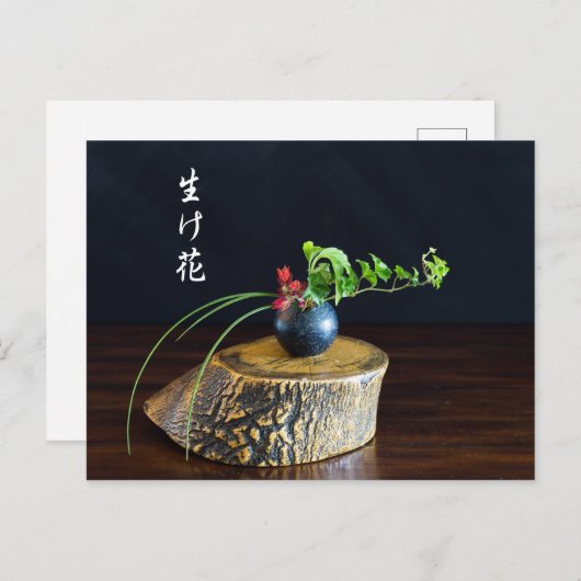 Ikebana Briefkaart (Voorkant / Achterkant)