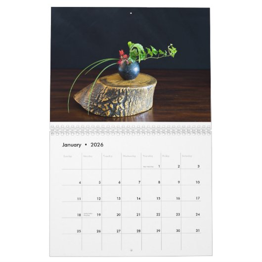 Ikebana Calendar Kalender (Jan 2026)