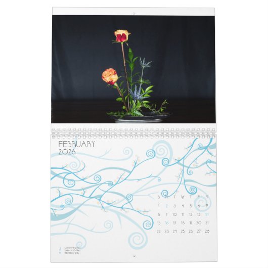 Ikebana Calendar Kalender (Feb 2026)