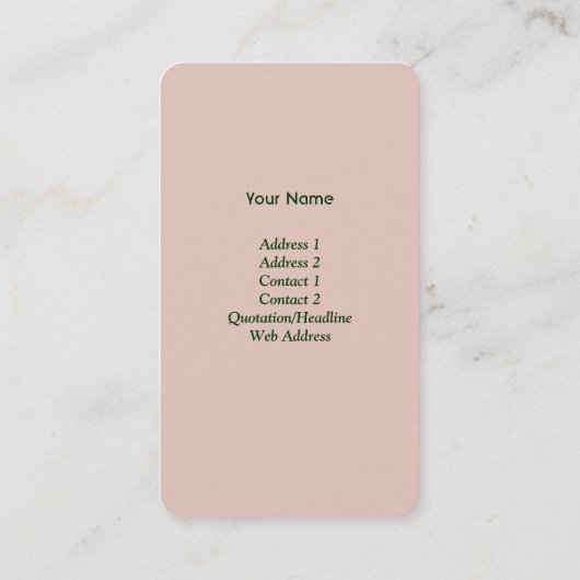 Ikebana Floral Art Studio Visitekaartje (Achterkant)