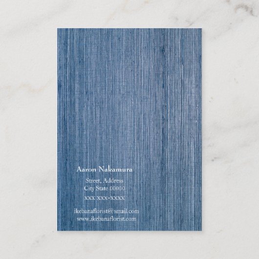 Ikebana Florist Visitekaartje (Achterkant)