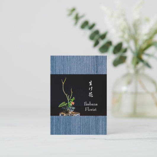 Ikebana Florist Visitekaartje (Staand voorkant)