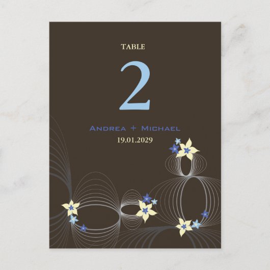 Ikebana Frangipani Blue Tropical Flower Wedding Briefkaart (Voorkant)