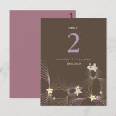 Ikebana Frangipani Paarse tropische bloemen bruilo Briefkaart (Voorkant / Achterkant)