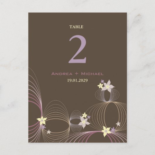 Ikebana Frangipani Paarse tropische bloemen bruilo Briefkaart (Voorkant)