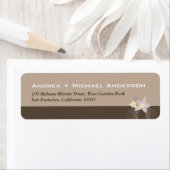 Ikebana Frangipani Paarse tropische bloemen bruilo Etiket (Insitu)