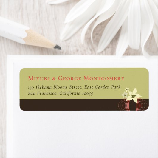 Ikebana Frangipani Pink Tropical Flower Wedding Etiket (Insitu)